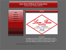 Tablet Screenshot of leonrossdrilling.com